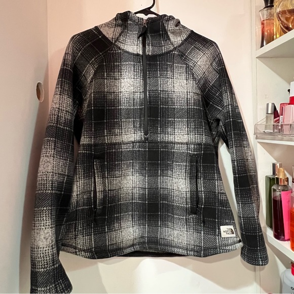 The North Face Sweater Womens Medium black and gray Gordon Lyons Hoodie - Picture 5 of 6